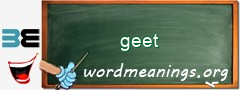 WordMeaning blackboard for geet